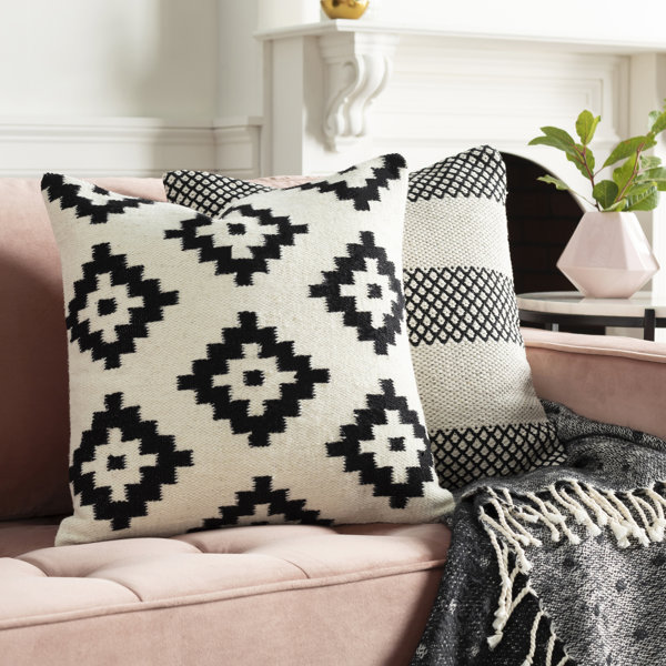 AllModern Jada Wool Blend Geometric 20" Throw Pillow, No Fill & Reviews